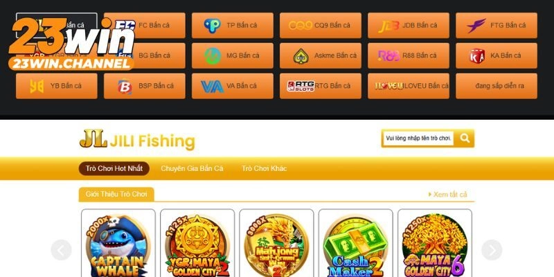 Tìm hiểu về sảnh bắn cá 23Win